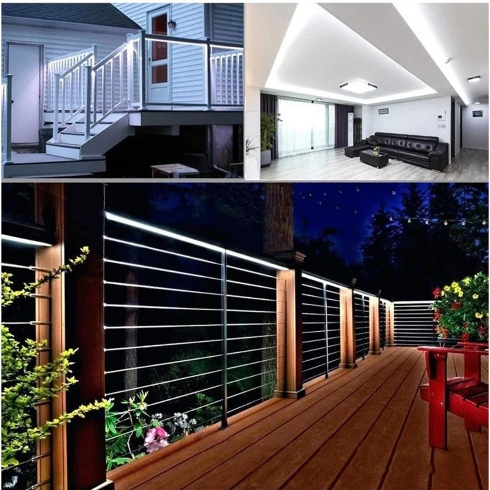 50ft 360 Led Rope Lights Outdoor Connectable And Flexible Tube Light With 8 Mode